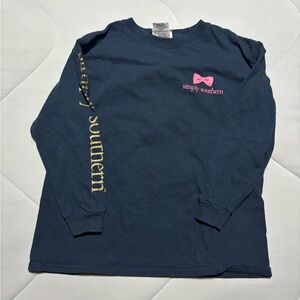 Simply Southern Girl’s Navy Long Sleeve Shirt